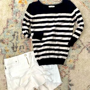 Forever 21 3/4 length sleeve nautical sweater